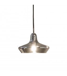 Lido Pendant Smoked Glass 1 bulb 24cm