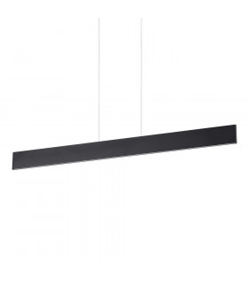 Schreibtisch-Pendelleuchte Schwarzes Metall 1 Glühbirne 20cm