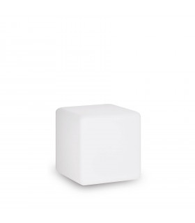 Portable garden lamp Luna White plastic 1 bulb 30cm