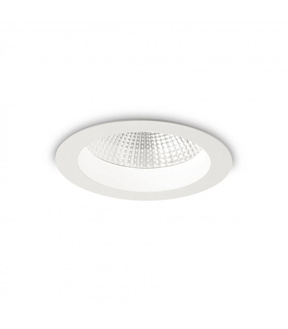 Basic recessed spotlight White aluminum 1 bulb 7.1cm