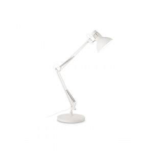 Wally Tischlampe Weißmetall 1 Glühbirne 58cm