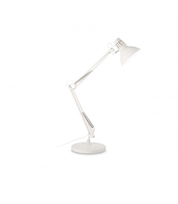 Lampada da tavolo Wally Metallo bianco 1 lampadina 58cm