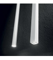 Suspension design Ultrathin Métal blanc 1 ampoule 115cm