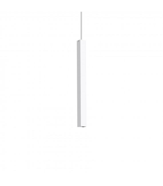 Design suspension Ultrathin White metal 1 bulb 55cm