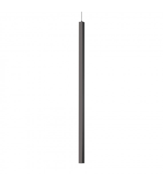 Design suspension Ultrathin Black Metal 1 bulb 115cm