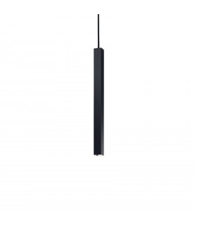 Design Pendelleuchte Ultrathin Black Metal 1 Birne 55cm