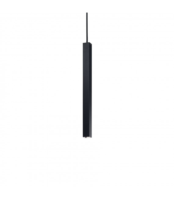 Design suspension Ultrathin Black Metal 1 bulb 55cm