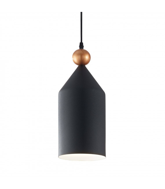 Suspension Triade Métal Noir 1 ampoule 52cm