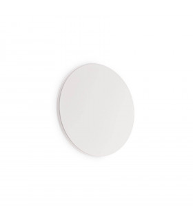 Cover 1-light white aluminum wall light