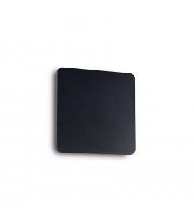 Applique Cover Alluminio Nero 1 lampadina 15cm