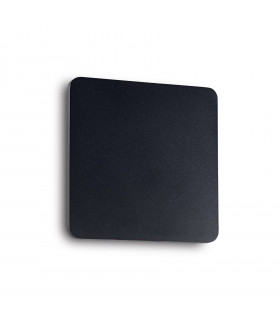 Applique Cover Alluminio Nero 1 lampadina 20cm