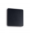 Applique murale Cover Aluminium Noir 1 ampoule 20cm