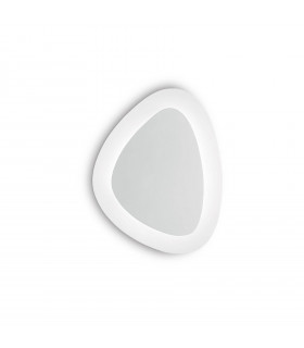 Integrierte LED-Wandleuchte Gingle Weiß Metall 90 Glühbirnen 19,5cm