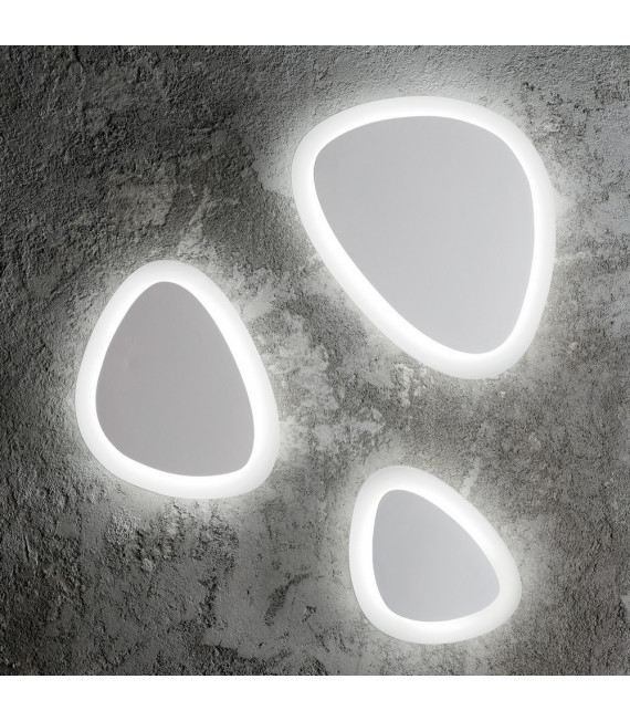 Applique a LED integrata Gingle Metallo bianco 125 lampadine 25cm