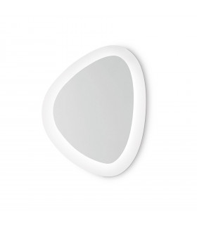 Integrated LED wall light Gingle White metal 170 bulbs 31cm