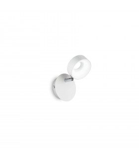 Wall lamp with reading light Oby White metal 1 bulb 10cm