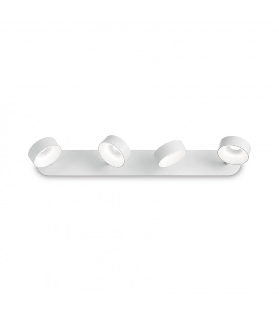 Plafoniera Oby Metallo bianco 4 lampadine 13,5cm