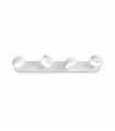 Ceiling light Oby White metal 4 bulbs 13.5cm