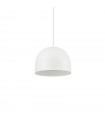 Pendant light Tall White metal 1 bulb 25cm