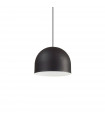 Suspension Tall Métal Noir 1 ampoule 25cm