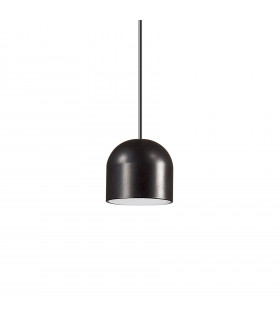 Suspension Tall Métal Noir 1 ampoule 20cm