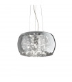 Audi-80 Smoked Metal Pendant 5 bulbs 33cm