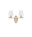 Wall light Pegaso Metal Satin brass 2 bulbs 33.5cm