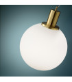 Loko pendant lamp White metal 1 bulb 56cm
