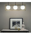 Lingotto pendant lamp Metal Antique brass 3 bulbs 34.5cm