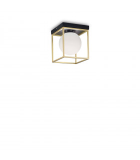 Deckenleuchte Lingotto Metal Antikmessing 1 Glühbirne 21,5cm