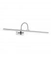 Applique à tableau Bonjour Métal Chrome 1 ampoule 17,5cm