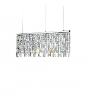 Suspension Elisir Métal Chrome 6 ampoules 48,5cm