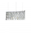 Elisir Metal Chrome pendant light 6 bulbs 48.5cm