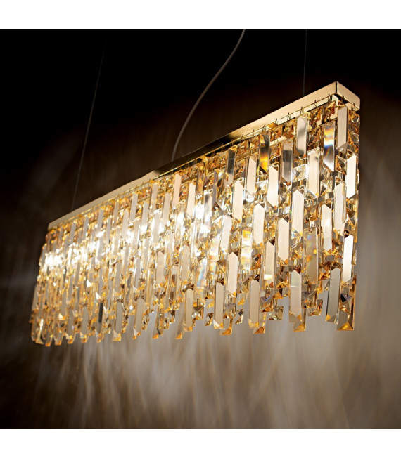 Suspension Elisir Métal Laiton 6 ampoules 48,5cm