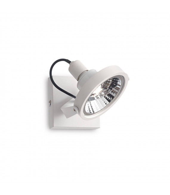 Plafonnier Glim Métal blanc 1 ampoule 19cm