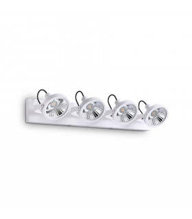 Ceiling light Glim White metal 4 bulbs 19cm