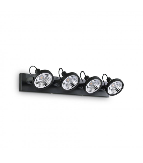 Lampada da soffitto Glim Black Metal 4 lampadine 19cm
