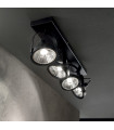 Plafonnier Glim Métal Noir 4 ampoules 19cm