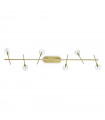 Maracas spotlight bar Metal Antique brass 6 bulbs 20cm