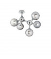 Ceiling light Nodi Metal Chrome 5 bulbs 55cm