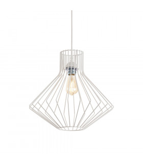Lampada a sospensione Ampolla 1 lampadina Metallo bianco