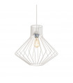Ampolla pendant light 1 bulb White metal