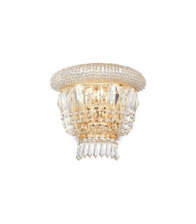 Design wall lamp Dubai Metal Brass 2 bulbs 23cm