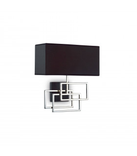 Lampe avec abat jour Luxury Métal Chrome 1 ampoule 39cm
