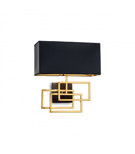 Lampe mit Schirm Luxury Metal Messing 1 Glühbirne 39cm