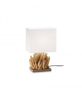 Snell table lamp White wood 1 bulb 39.5cm