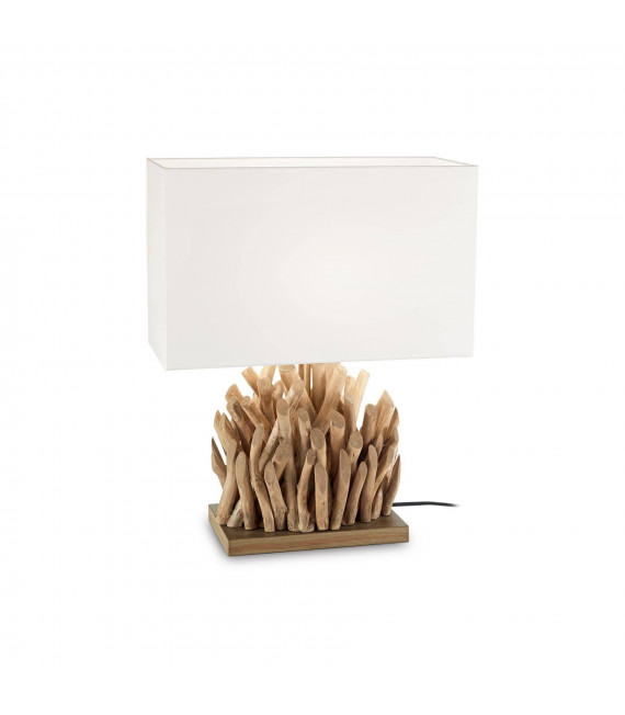 Lampe de table Snell Bois blanc 1 ampoule 50cm