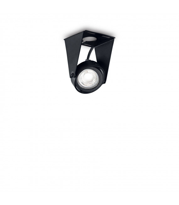 Ceiling light Channel Black Metal 1 bulb 10cm