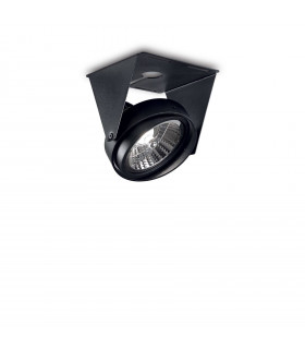Lampada da soffitto Channel Black Metal 1 lampadina 11cm