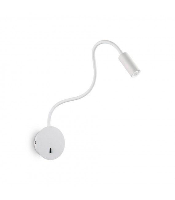 Applique avec liseuse Focus-2 1 ampoule Métal blanc